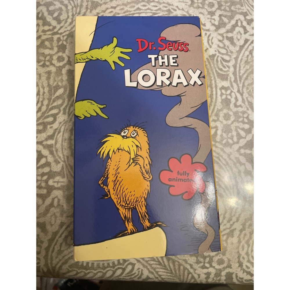 Dr. Seuss The Lorax VHS Fully Animated Movie Universal Studios 2001 Vintage
